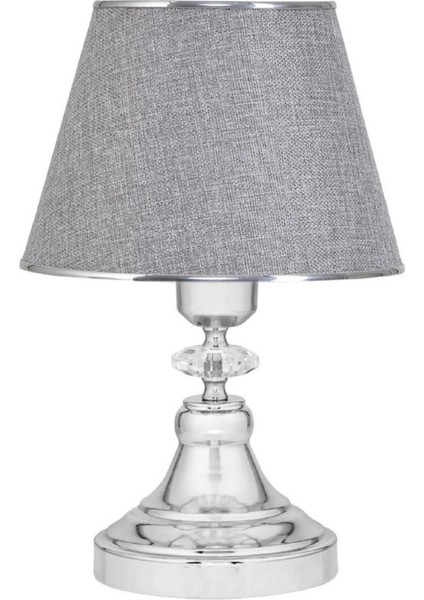 Kumaş Başlıklı Metal Ayaklı Abajur