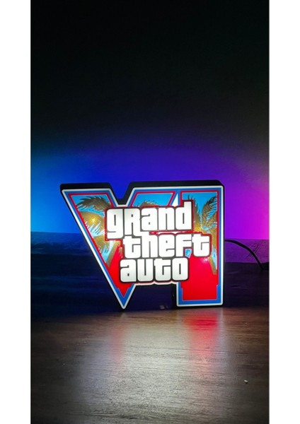 Gta 6 Aydınlatmalı Tablo (Usb Type A ile Çalışmaktadır.)