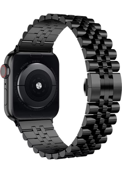 Apple Watch Se / Se 2 40MM ile Uyumlu Rolex Tasarım Metal Kordon Kayış - FC879