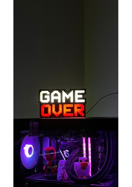 Game Over Aydınlatmalı Tablo- (Usb Type A ile Çalışmaktadır) modelleri