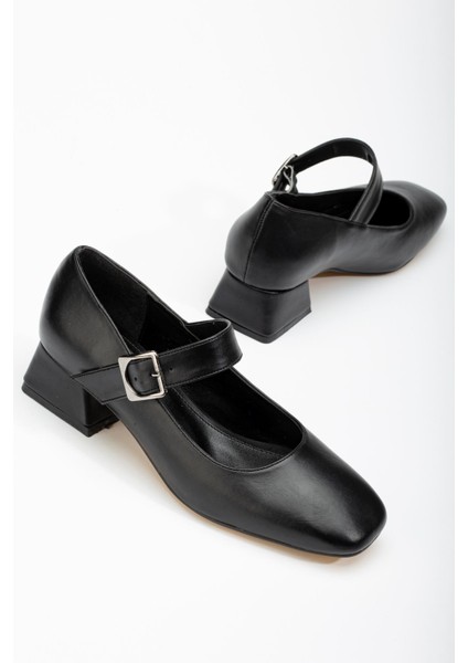 Siyah Günlük 4 cm Topuklu Bayan Ayakkabı fırsatları