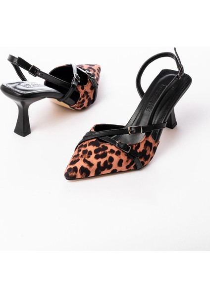Leopar Günlük 7 cm Topuklu Bayan Ayakkabı indirimleri