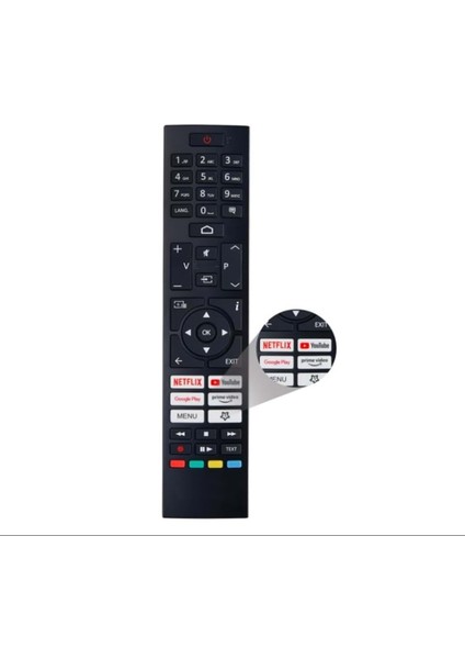 Toshiba CT-8564 Netflix Google Play Prime Video Tuşlu LCD LED Tv Kumandası 124057