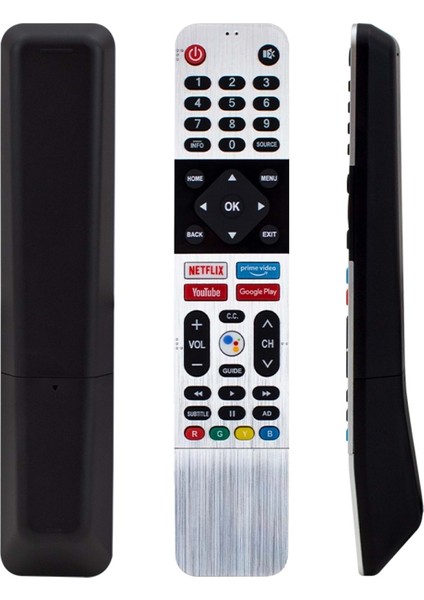 Arçelik-Beko-Grundig Netflix-Youtube-Prime Video-Google Play Tuşlu LCD LED Tv Kumandası 124086
