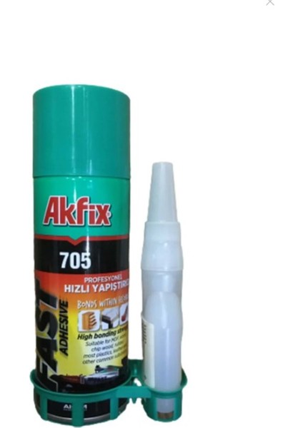 Akfix 705 Profesyonel Hızlı Yapıştırıcı 200ML + 50GR 950067