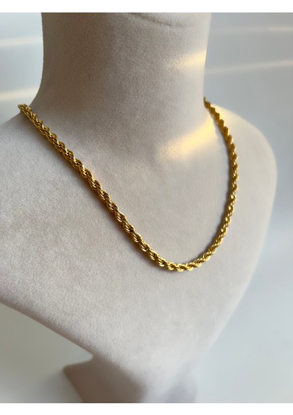 Zincir Gold Çelik Kolye