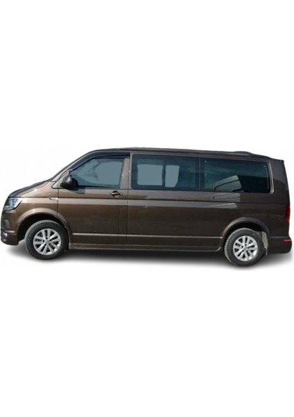 Volkswagen Transporter - (2003 - 2021) Uzun Şase Custom Style Yan Marşpiyel Seti (Plastik)