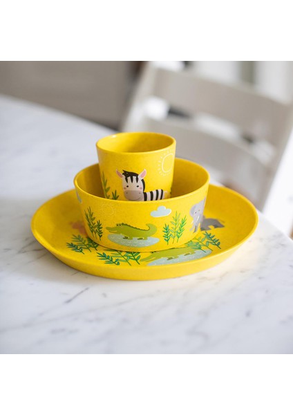 Afrika Desenli 3'lü Mama Seti Sarı