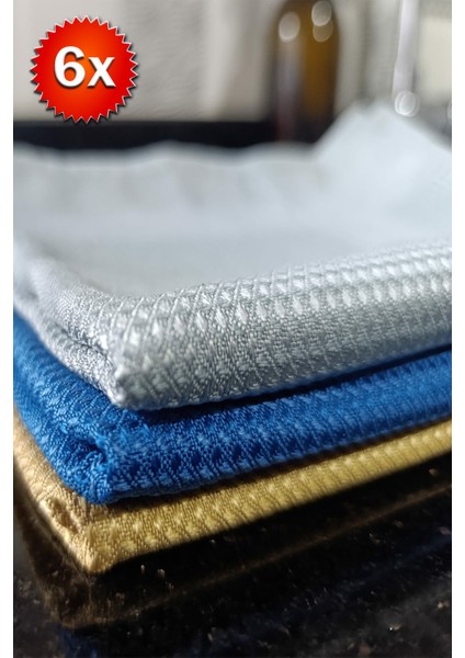 6 Adet Ithal Temizlik Bezi ve Cam Bezi 40 x 60 cm