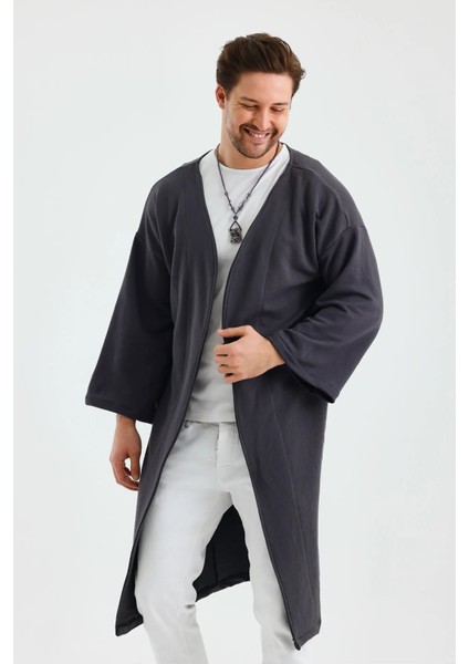 Uzun Kimono Siyah Düz Fakir Kol Oversize Bohem indirimleri