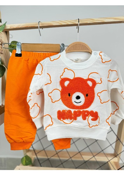 Happy Süzine Nakışlı 2 Ip Mevsimlik Unisex Bebek/çocuk Ikili Takım