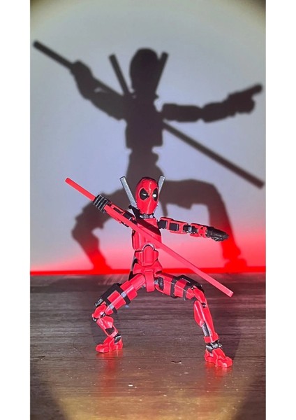 Titan TN13 Deadpool Tüm Eklemleri Hareketli Şekil Değiştirme Robotu Oyuncak Figür(Silah Seti Dahil)