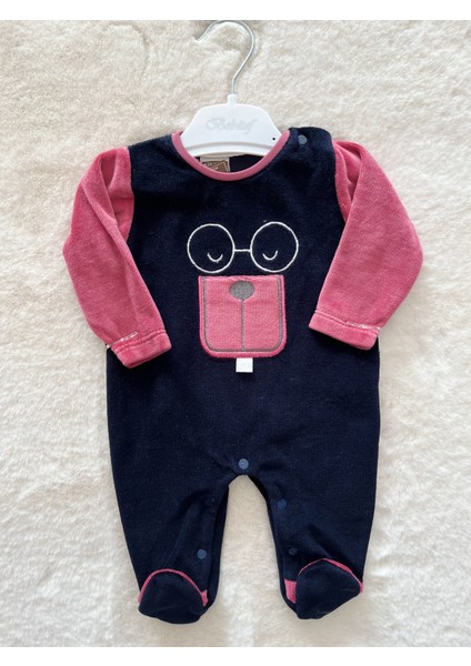 Gözlüklü Sincap Kadife Tulum