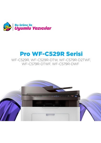 Epson Workforce Pro WF-C529 / WF-C579 Yüksek Kapasiteli Muadil Kartuş Mavi T01D2 - C13T01D200