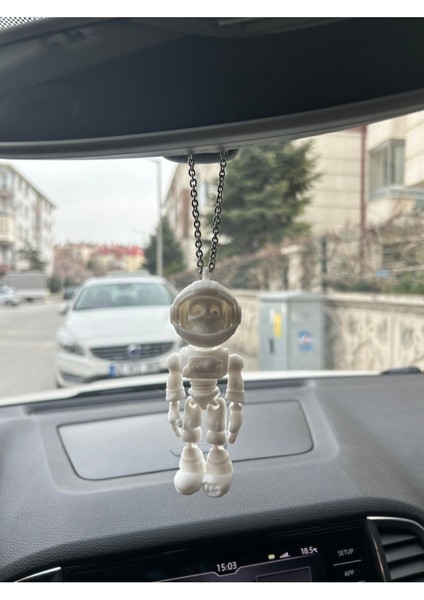 Iskelet Astronot Hareketli Ayna Süsü - Dikiz Aynası Süsü Zincirli fiyatları