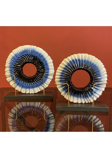 Ikili Polyester Disk Dekor