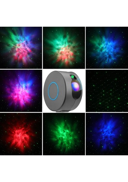 Dekoratif Yıldızlı Gökyüzü Projektör Gece Lambası Hediye Gift Işıklı Renkli Parti Masa Lambası Çocuk Projektör Uyku Işığı Lazer Galaxy fiyatları