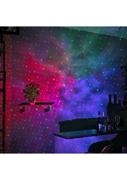 Dekoratif Yıldızlı Gökyüzü Projektör Gece Lambası Hediye Gift Işıklı Renkli Parti Masa Lambası Çocuk Projektör Uyku Işığı Lazer Galaxy fırsatları