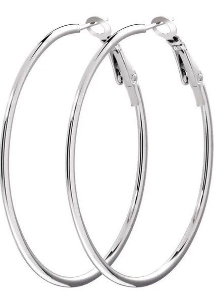 Kadın 316 L Çelik 6 cm Halka Küpe modelleri