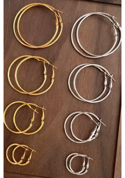 Kadın 316 L Çelik 6 cm Halka Küpe fırsatları