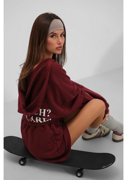 Beli Lastikli Mini Bordo Etek modelleri