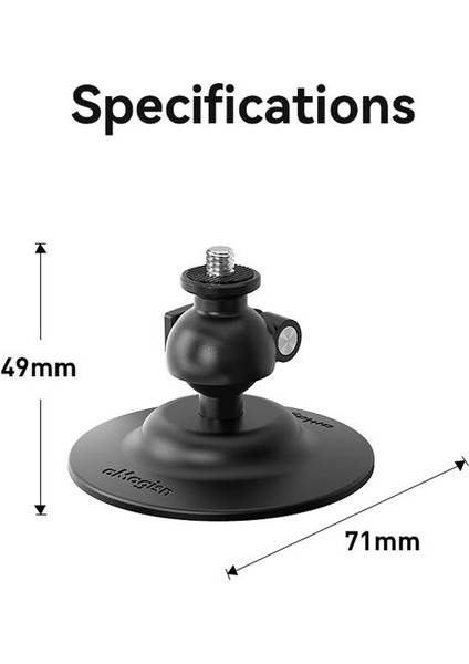 INSTA360 Uyumlu Yapışkanlı Montaj Aparatı Amagisn