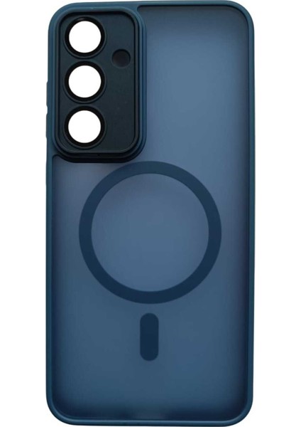 Samsung Galaxy S24 Fe Kılıf Kamera Lens Korumalı Renkli Mat Silikon Rlx Petrol