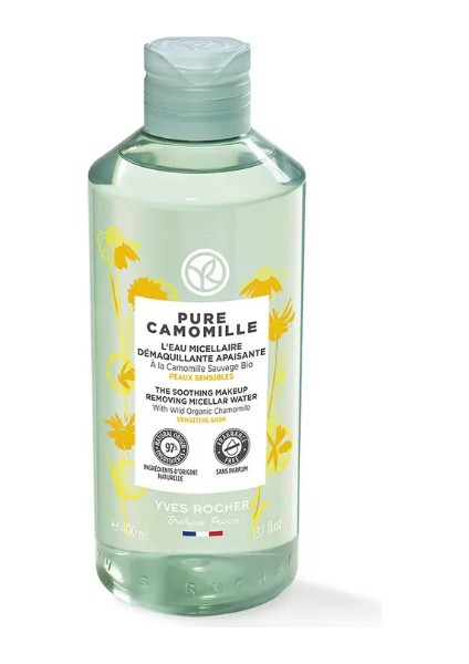 Yves Rocher Miseler Su - Hassas Cilt / Pure Camomille Hassas Ciltler Için Pure Camomille Yatıştırıcı Miseler Su  400 ml