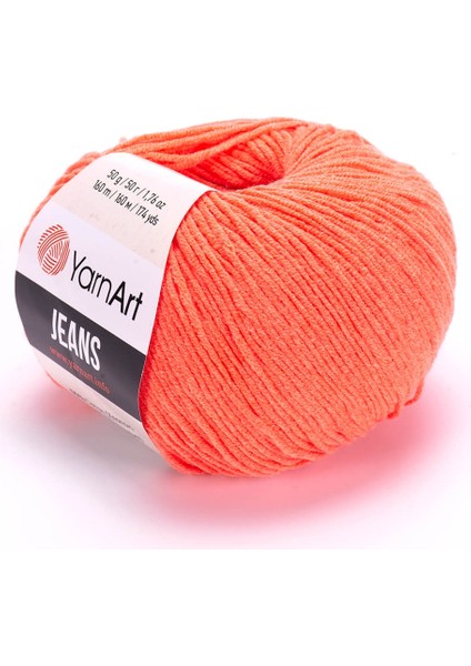Jeans 61 Fosforlu Turuncu Amigurumi Örgü Ipi Hırka Örgü Ipi Bebek Ipi Punch Ipi 3'lü Paket