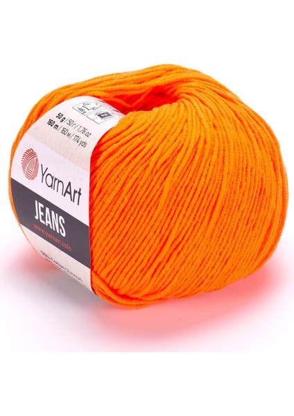 Jeans Amigurumi Örgü Ipi 77 Turuncu Hırka Örgü Ipi Bebek Ipi Punch Ipi 3'lü Paket