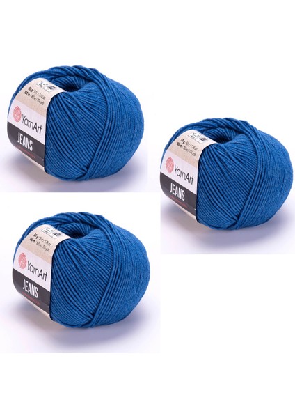 Jeans 17 Kot Mavisi Amigurumi Örgü Ipi Hırka Örgü Ipi Bebek Ipi Punch Ipi 3'lü Paket