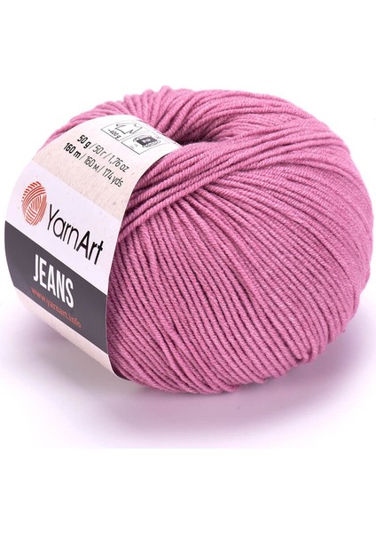 Jeans Amigurumi Örgü Ipi 65 Gül Kurusu Renk Hırka Örgü Ipi Bebek Ipi Punch Ipi 3'lü Paket