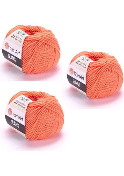 Jeans 23 Mercan Amigurumi Örgü Ipi Hırka Örgü Ipi Bebek Ipi Punch Ipi 3'lü Paket