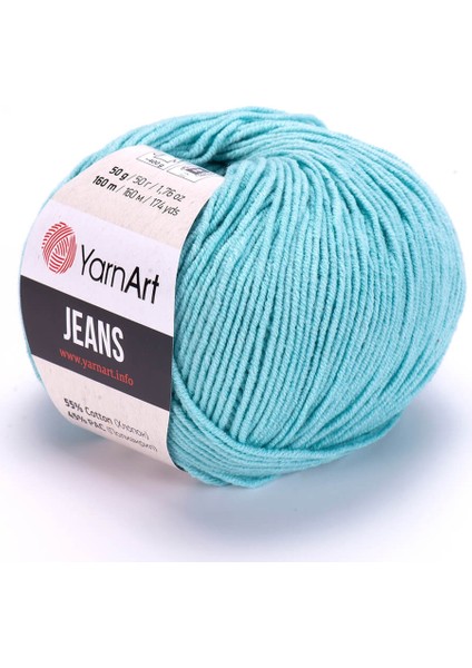 Jeans 81 Açık Turkuaz Amigurumi Örgü Ipi Hırka Örgü Ipi Bebek Ipi Punch Ipi