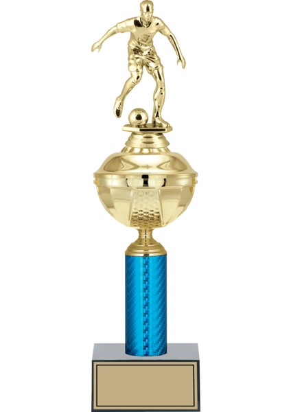 Kişiye Özel Futbol Figürlü Kupa-Okul Kupası-Ödül Kupası-Turnuva Kupası 38 cm