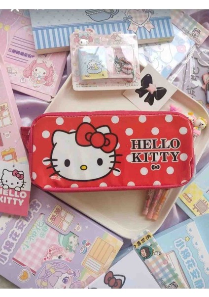 Hello Kitty Iki Gözlü Fermuarlı Kalemlik