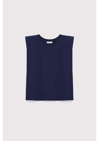 Omuz Vatkalı Kolsuz T-Shirt indirimleri