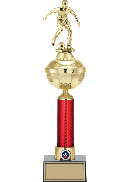 Kişiye Özel Futbol Figürlü Kupa-Okul Kupası-Ödül Kupası-Turnuva Kupası 44 cm