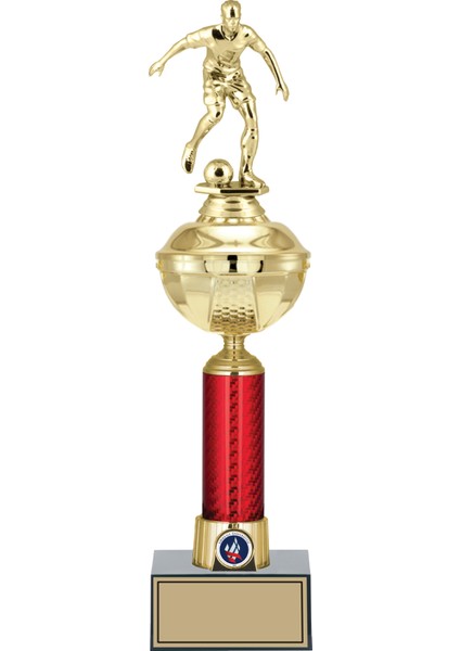 Kişiye Özel Futbol Figürlü Kupa-Okul Kupası-Ödül Kupası-Turnuva Kupası 41 cm