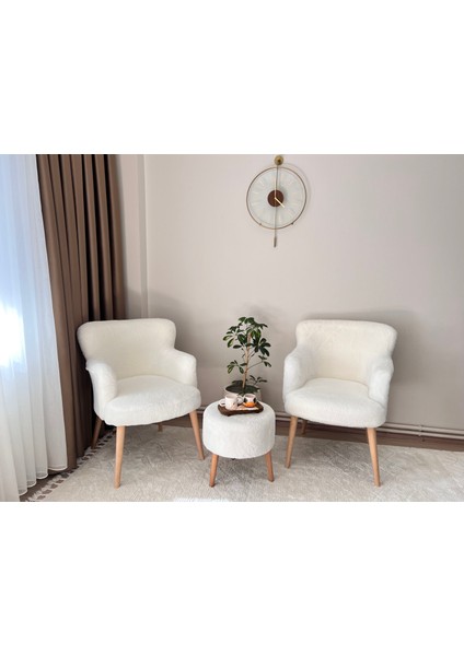 3’lü Koltuk Seti Berjer - Tekli Koltuk - Puf Seti - Cafe - Balkon - Ofis Mobilyası