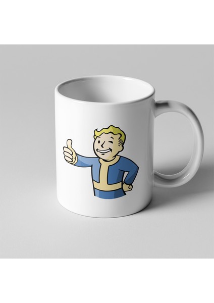 Fallout Vault-Tec Logolu Kupa Seramik Kahve Mug