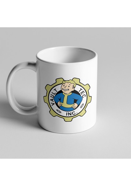 Fallout Vault-Tec Logolu Kupa Seramik Kahve Mug