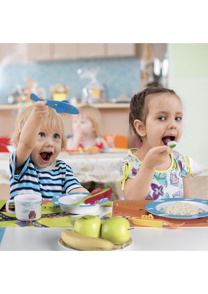 Bimbi 3'lü Trafik Çatal Kaşık Bıçak Seti Çok Renkli