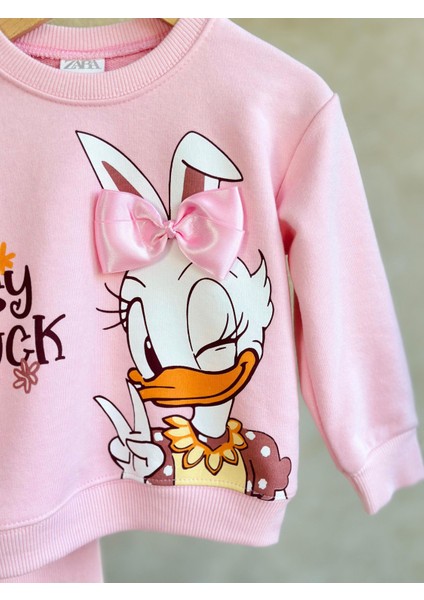 Kız Çocuk Pembe Takım Daisy Duck modelleri