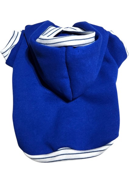 Kedi Köpek Kıyafeti Mavi Polarlı Sweatshirt