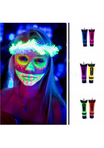 Glow Stick Boya Fosforlu Krem Boya 12 Adet (K0)