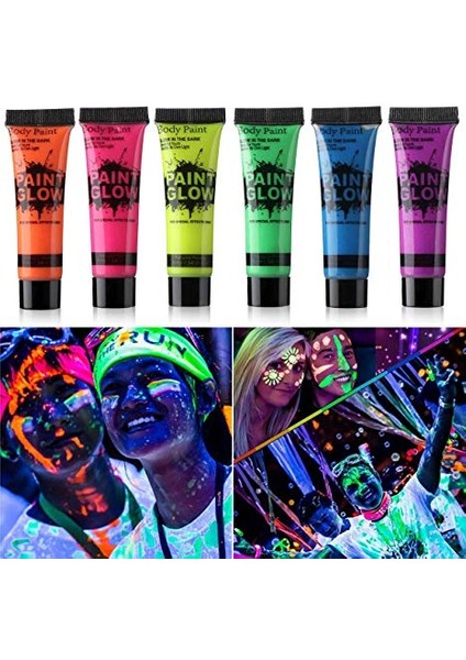 Glow Stick Boya Fosforlu Krem Boya 12 Adet (K0)