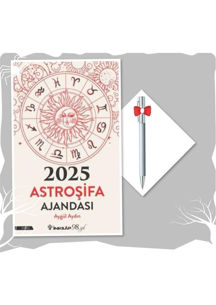 2025 Astroşifa Ajandası - Aygül Aydın - Caprice Tükenmez Kalem ve Müthiş Psikoloji Defteri Hediye