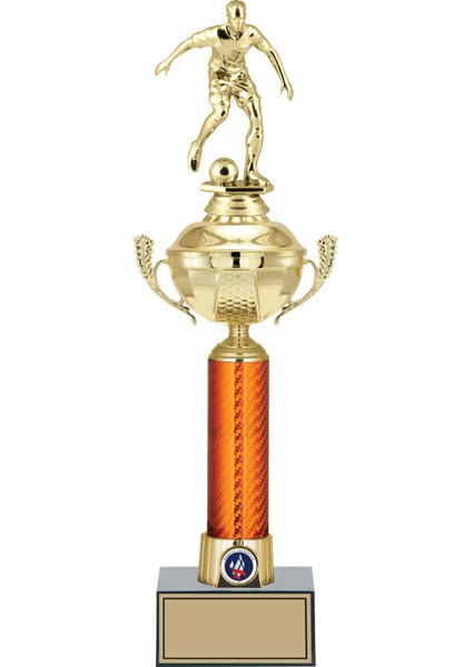 Kişiye Özel Futbol Figürlü Kupa-Okul Kupası-Ödül Kupası-Turnuva Kupası 44 cm