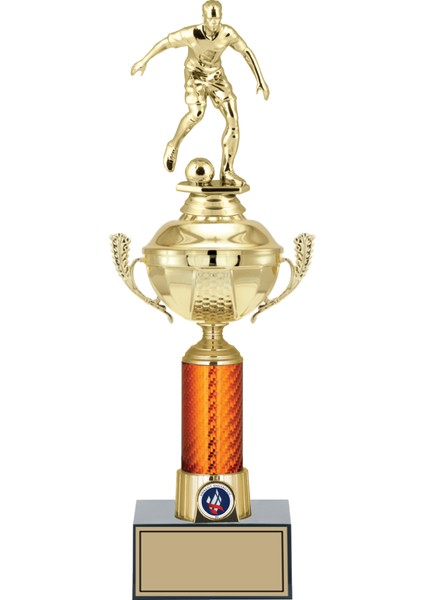 Kişiye Özel Futbol Figürlü Kupa-Okul Kupası-Ödül Kupası-Turnuva Kupası 39 cm
